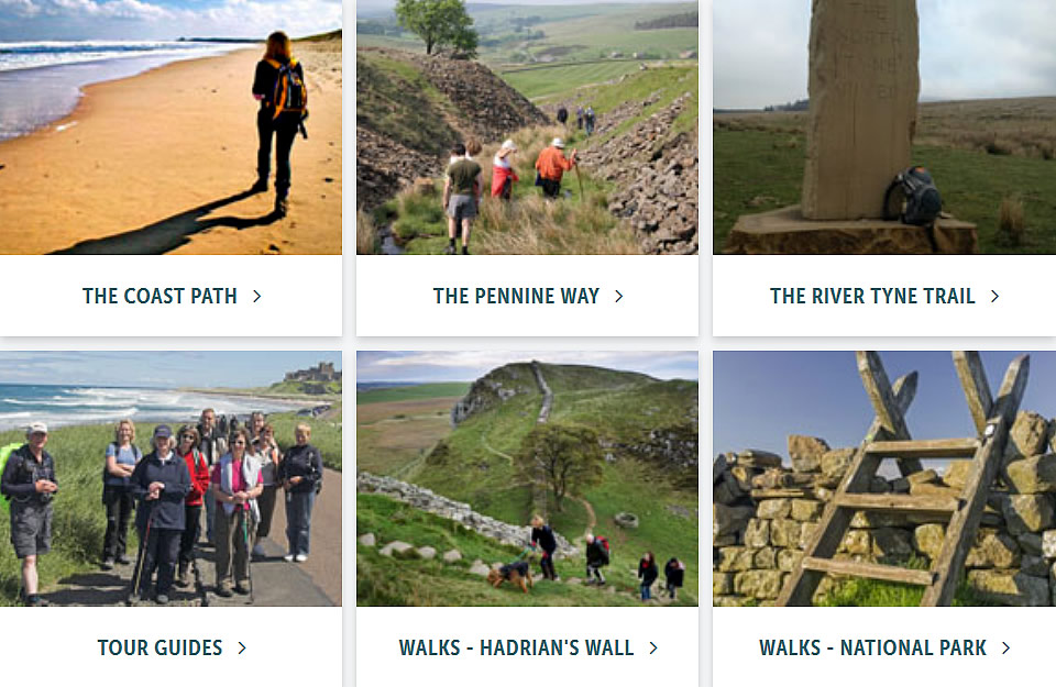 Visit Northumberland's walking pages